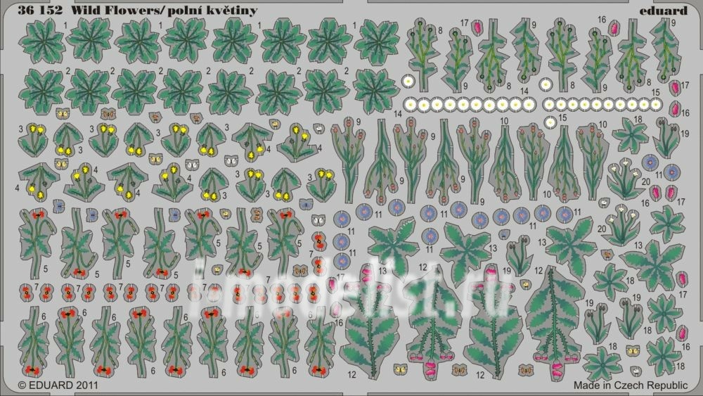 BIG3577 Eduard 1/35 Набор полного фототрвления. PLANTS II. Temperate zone / wild & field
