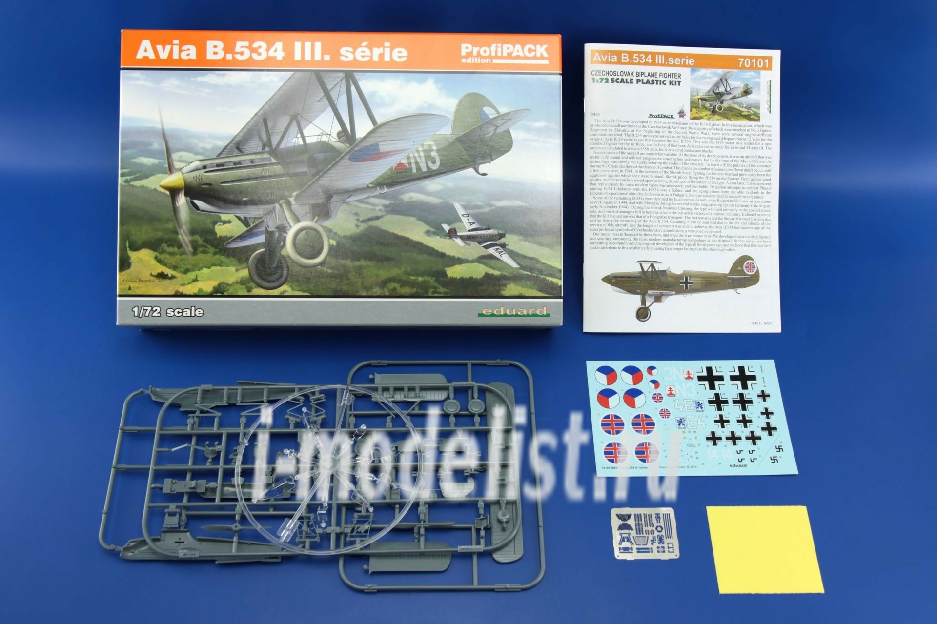 70101 Eduard 1/72 Avia B.534 III. série