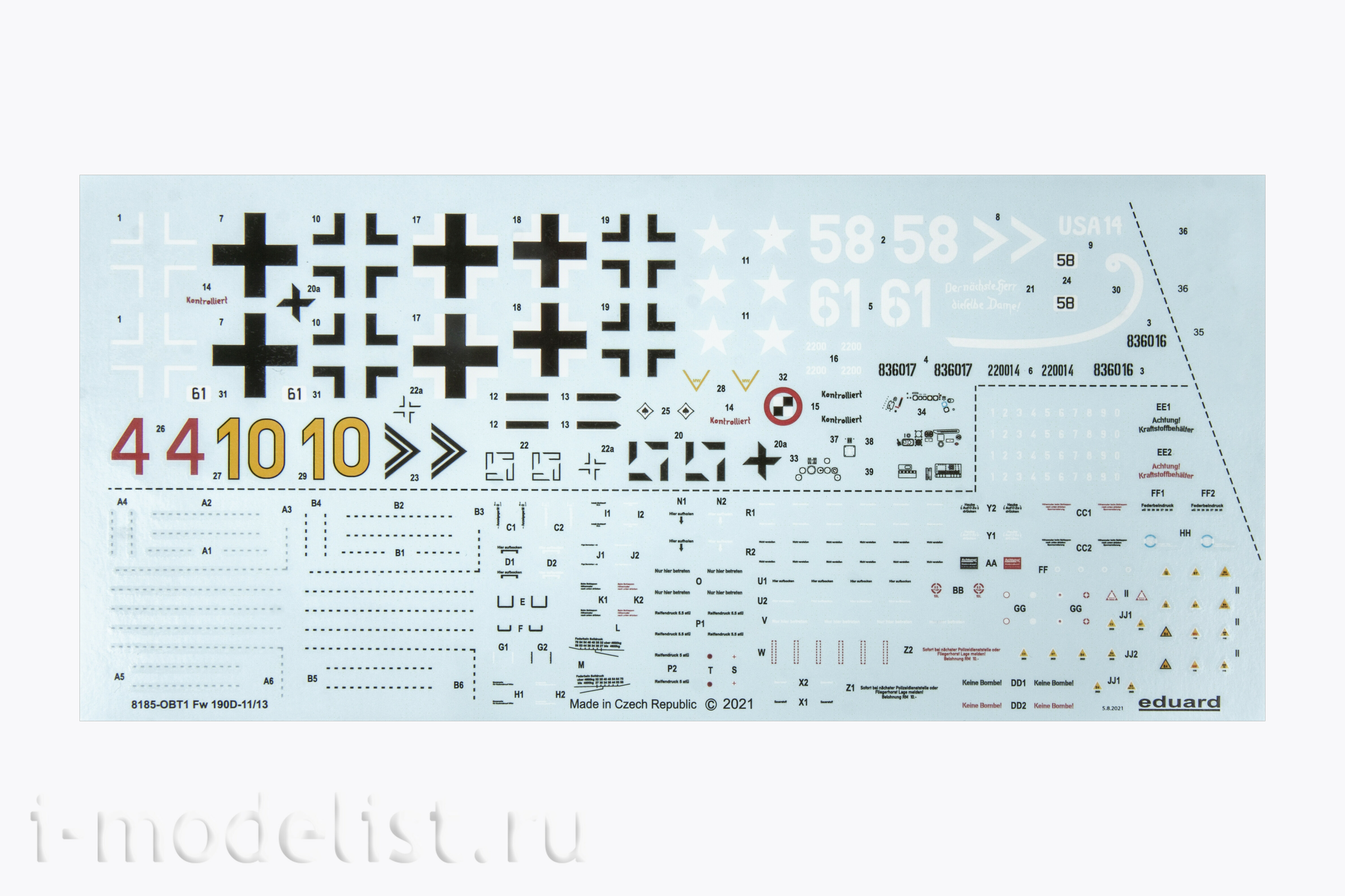 8185 Eduard 1/48 Fw 190D-11/ D-13