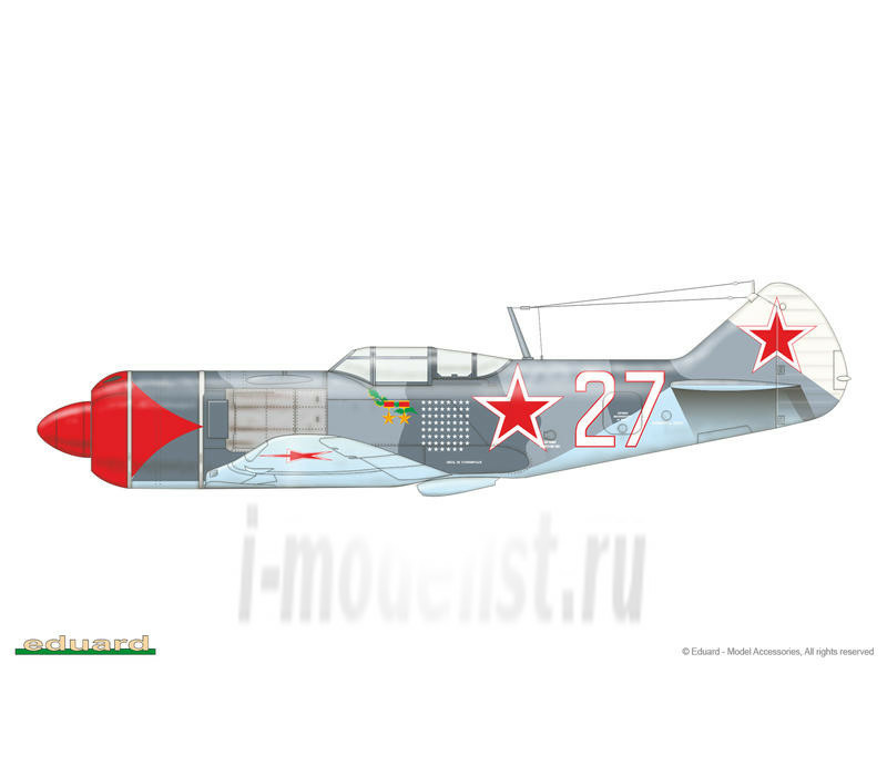 7066 Eduard 1/72 La-7