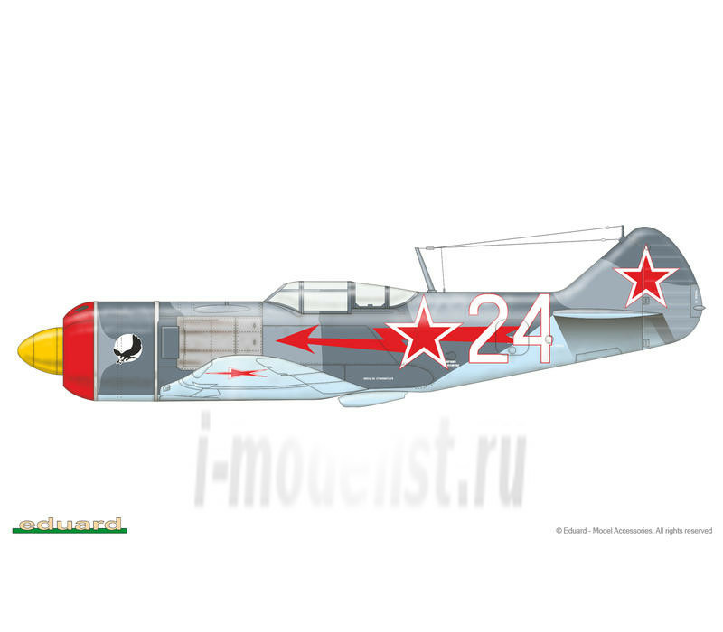 7066 Eduard 1/72 La-7